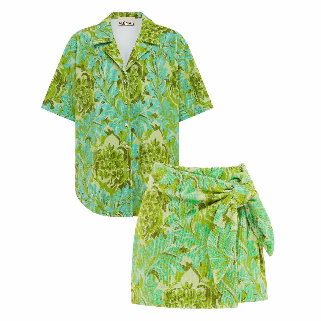 Alemais Melody Shirt and Sarong Skirt Set