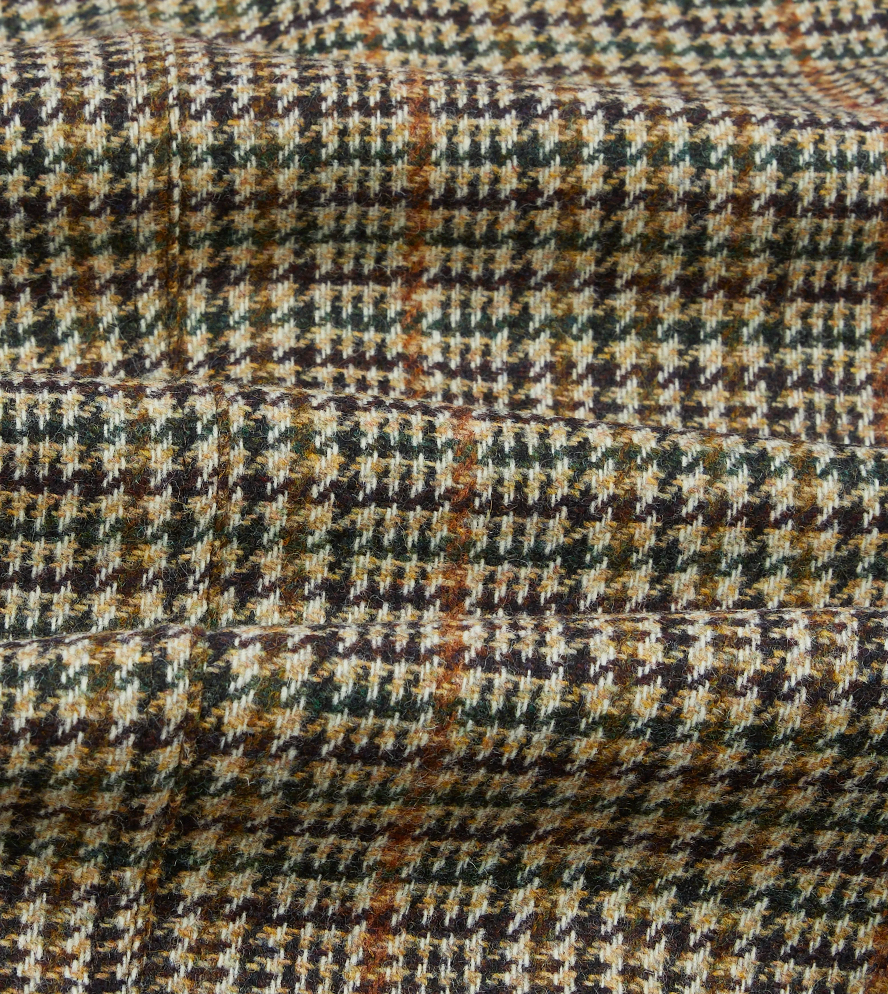 Brown and Burgundy Prince of Wales Check Shetland Tweed Games Blazer Mk. VII