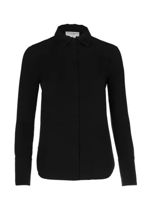 Classic Button Down Blouse - Black