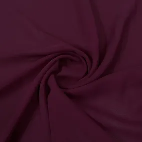 Classic Wine Solid Georgette Fabric