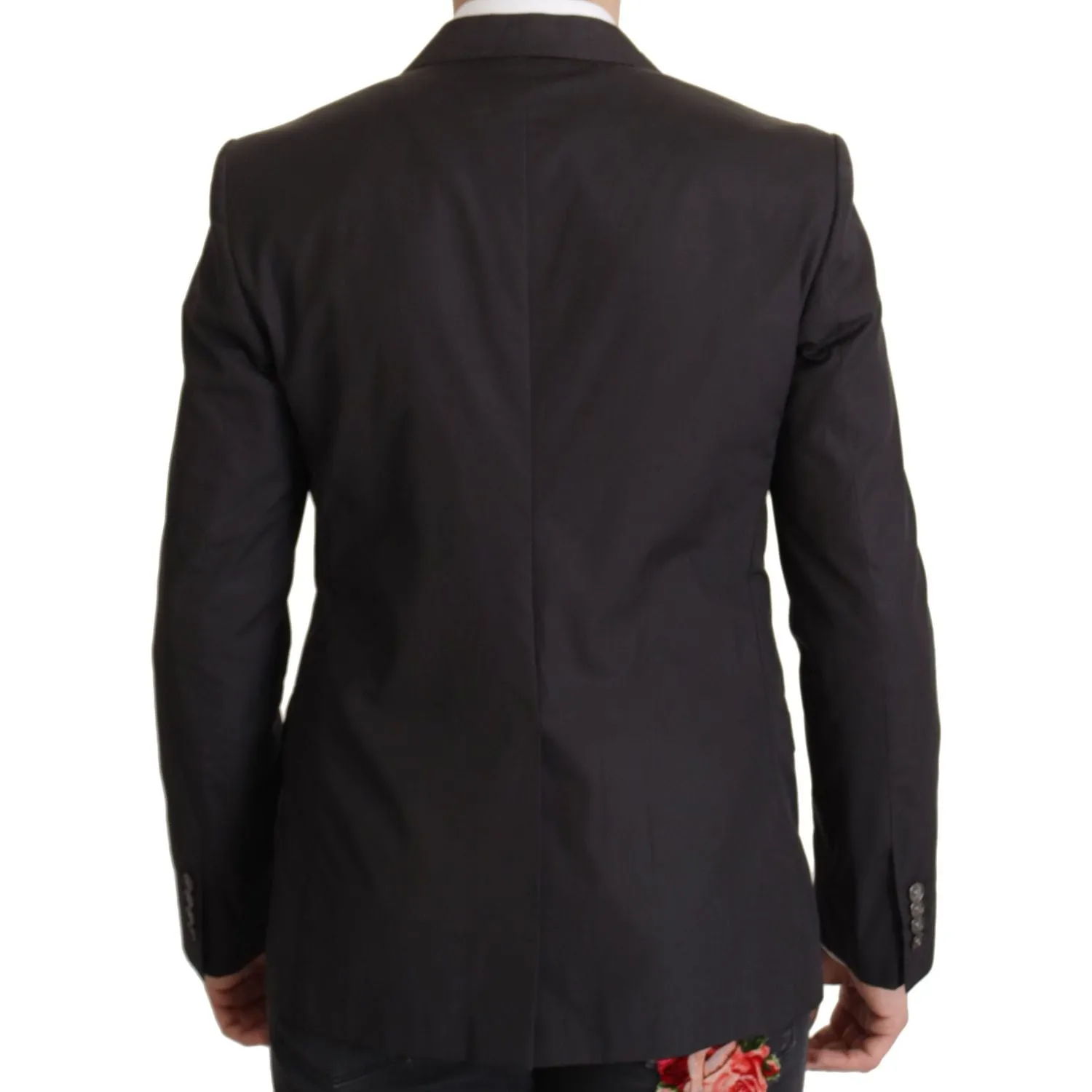 Dolce & Gabbana Elegant Taormina Black Cotton Blazer