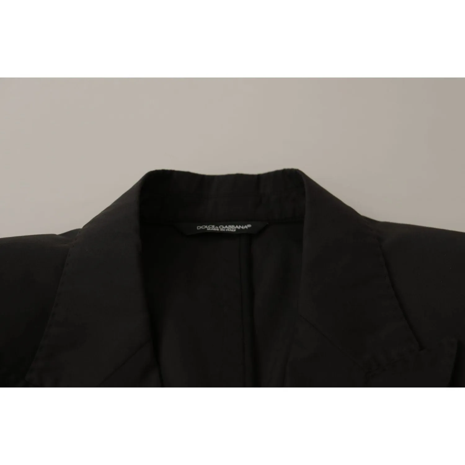 Dolce & Gabbana Elegant Taormina Black Cotton Blazer