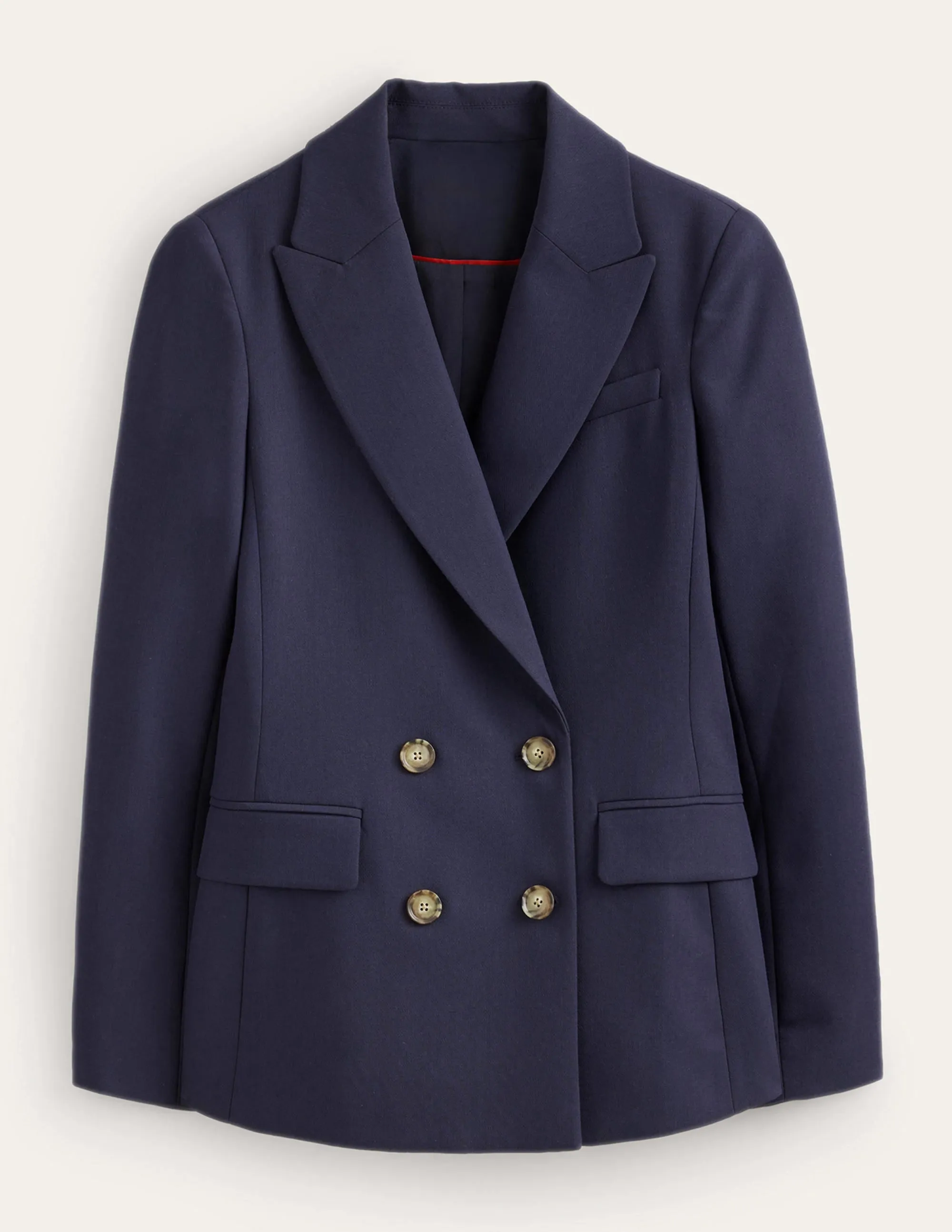 Double-Breasted Blazer-Navy