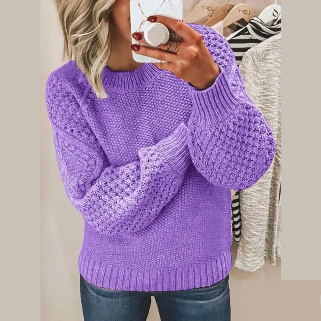 Ivyshape | Comfortable O-Neck Sweater