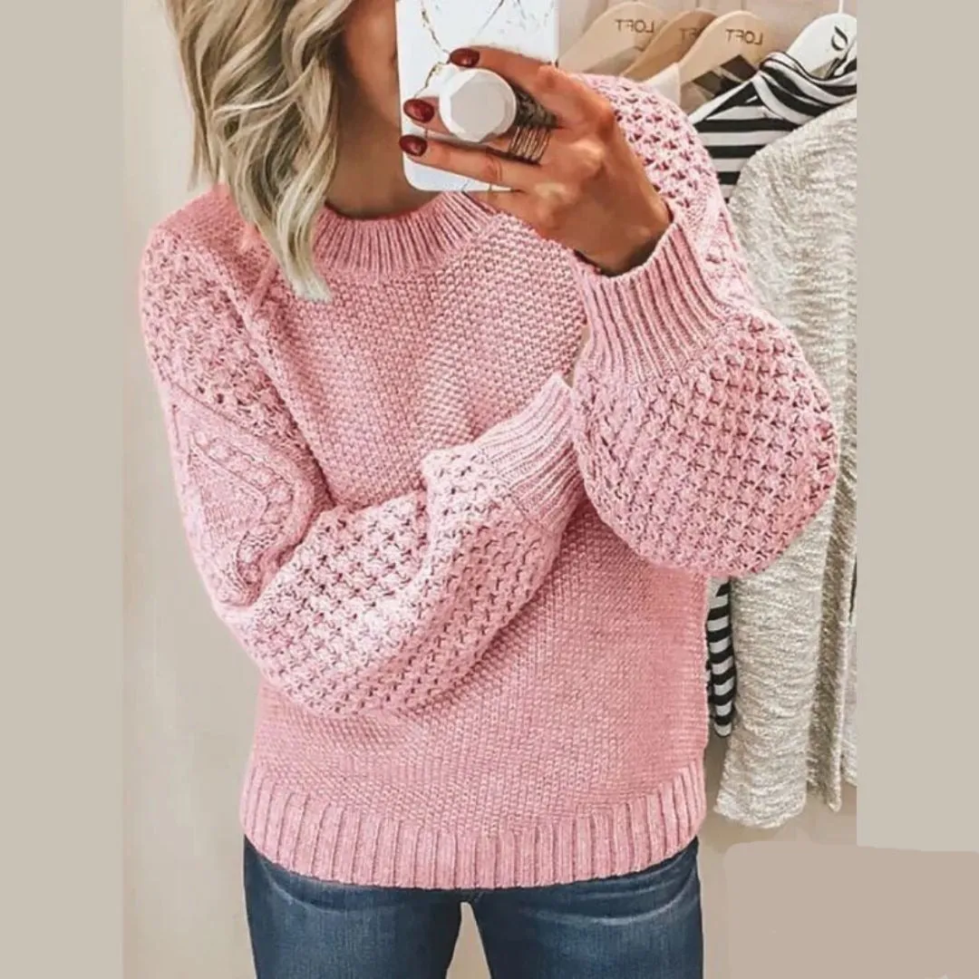 Ivyshape | Comfortable O-Neck Sweater