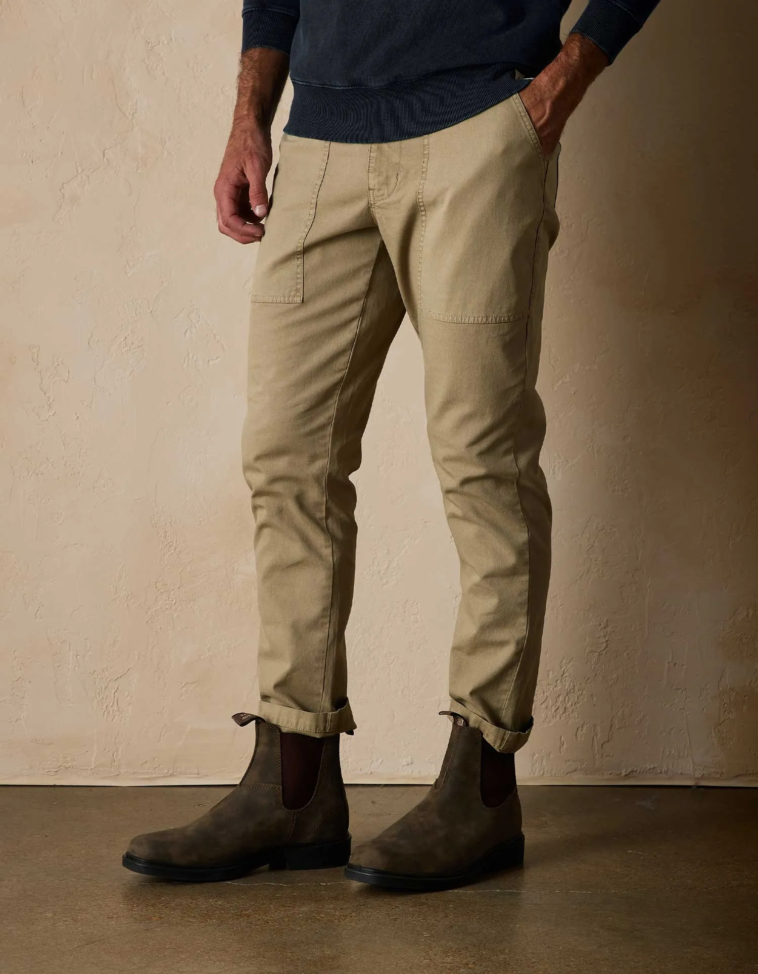 James Canvas Pant in Khaki