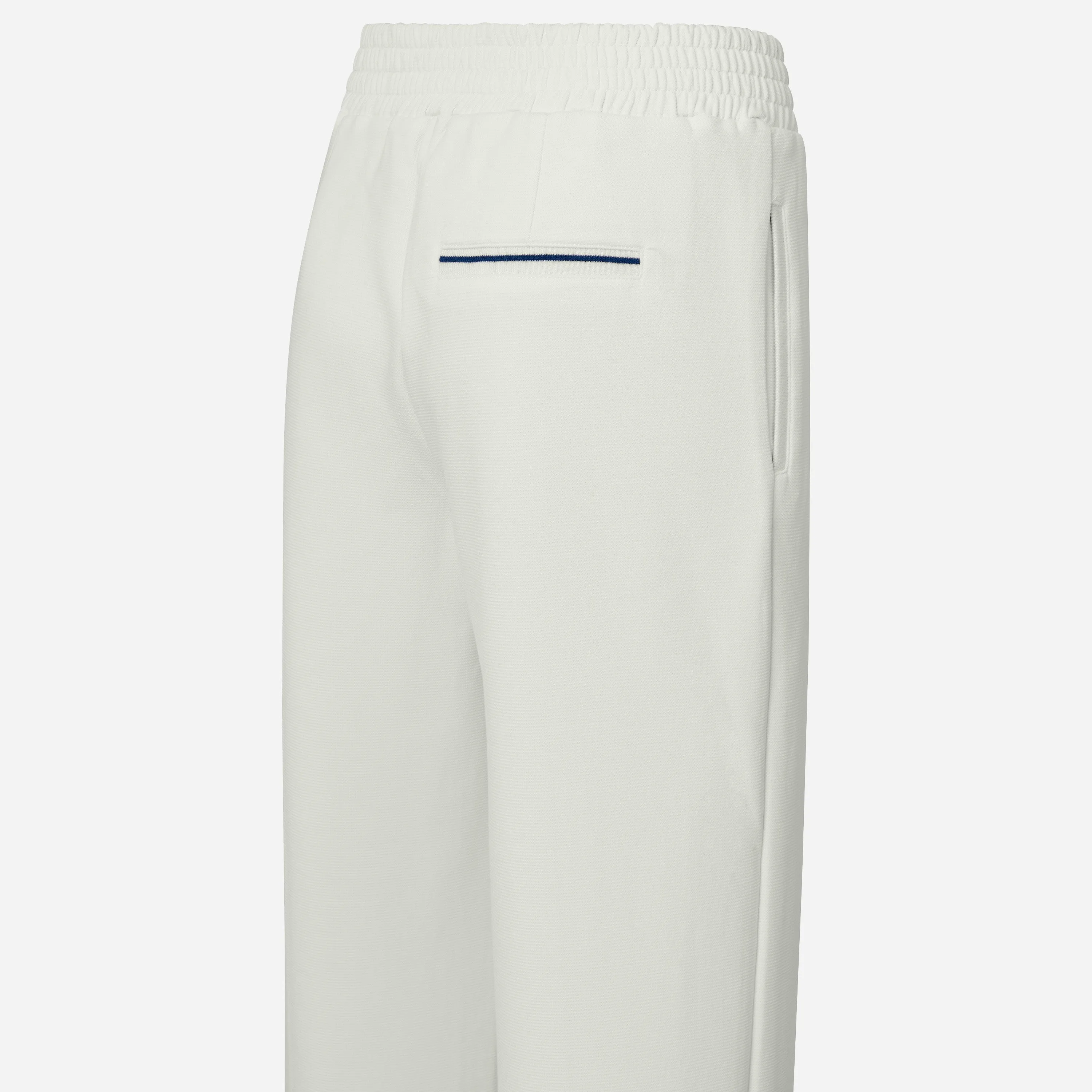 Jersey Structured Wide Leg Trousers