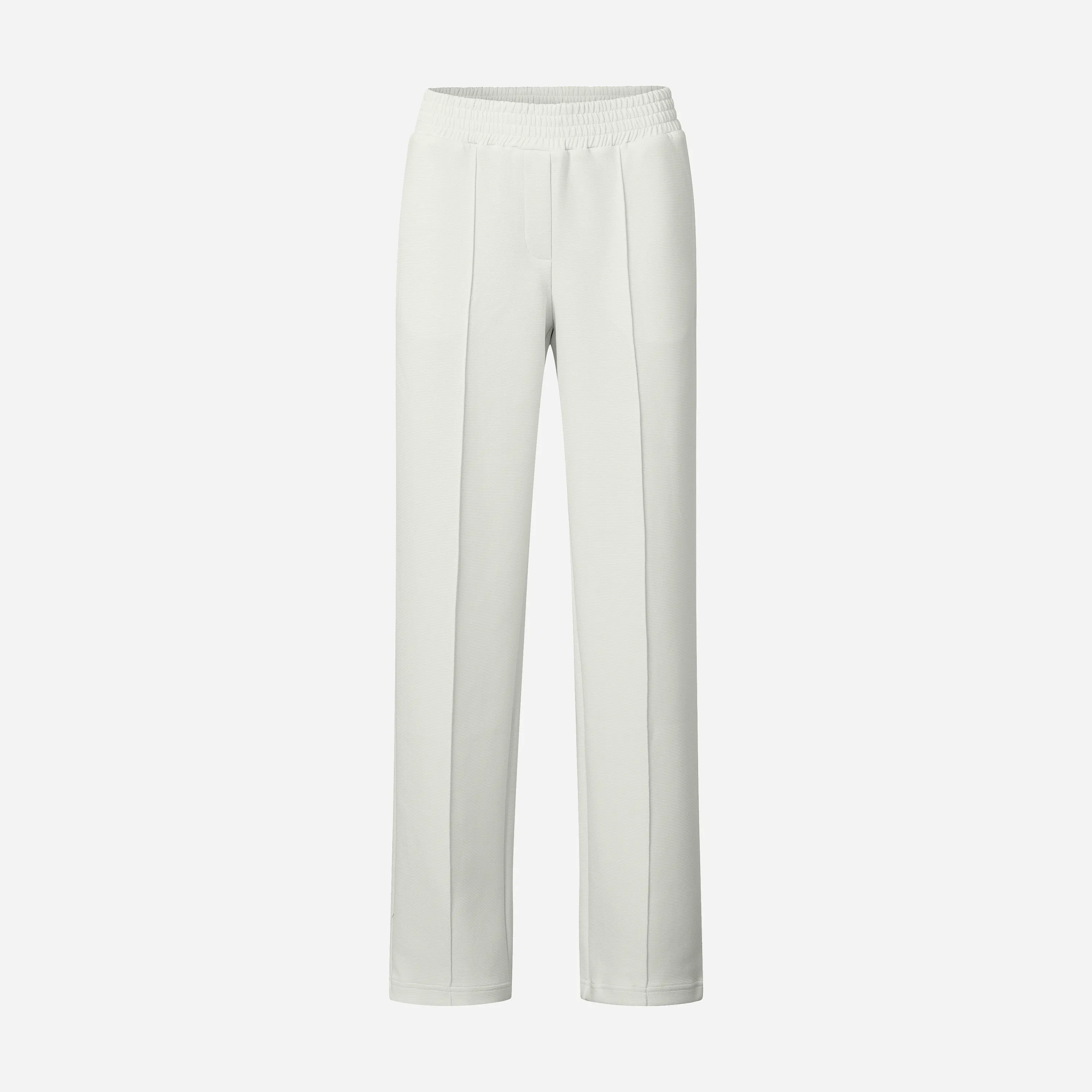 Jersey Structured Wide Leg Trousers