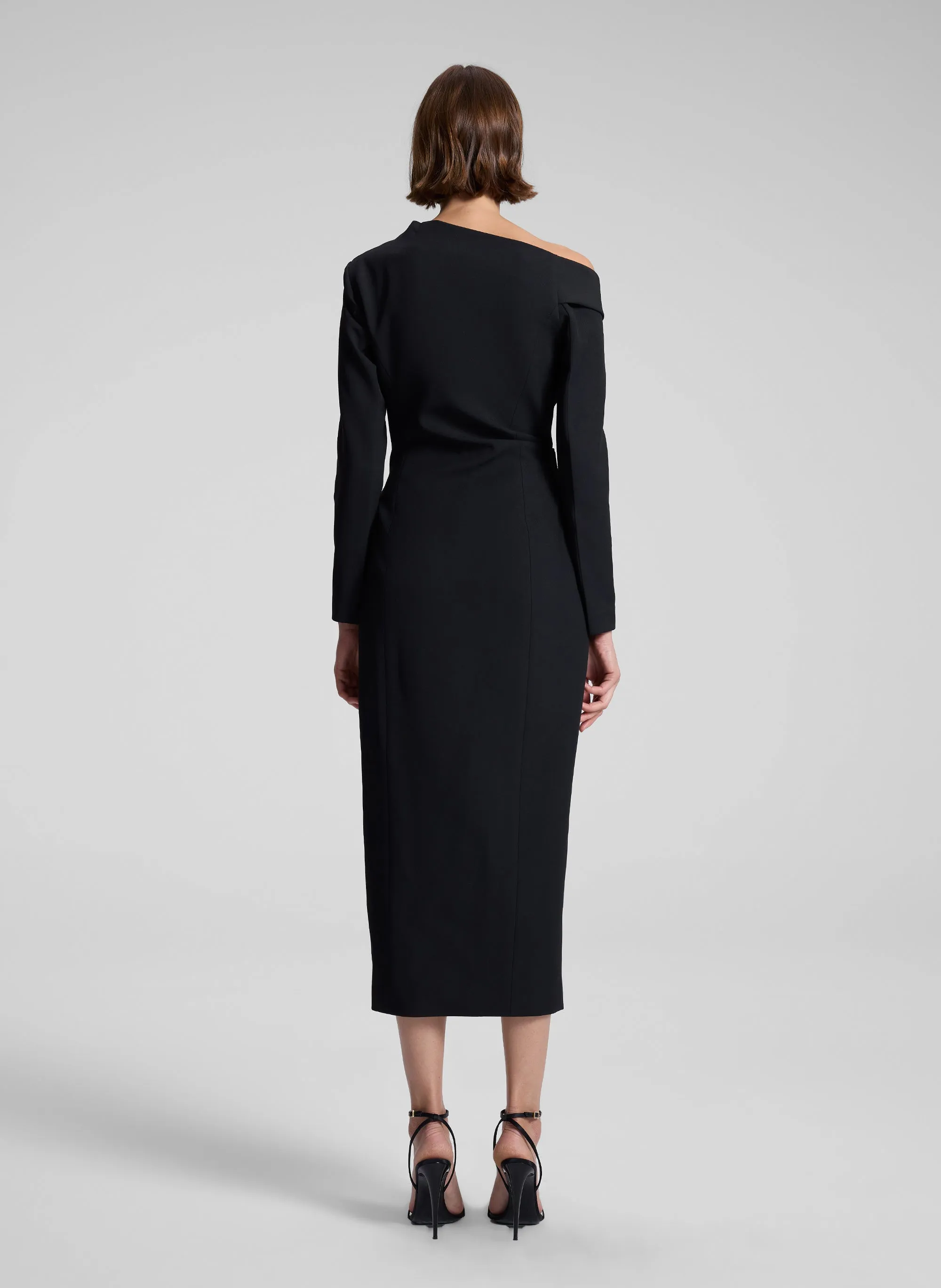 Kylah Asymmetric Midi Dress