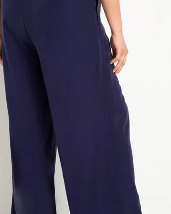 Lizzy Wide Leg Pant | Evening Blue