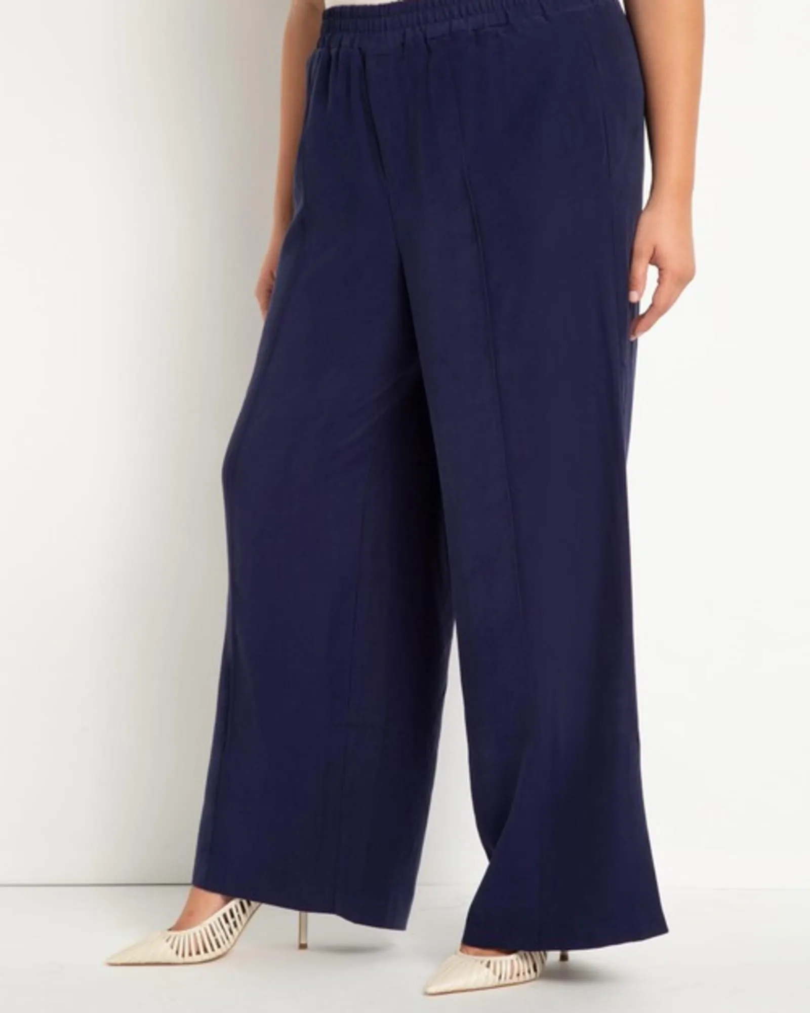 Lizzy Wide Leg Pant | Evening Blue