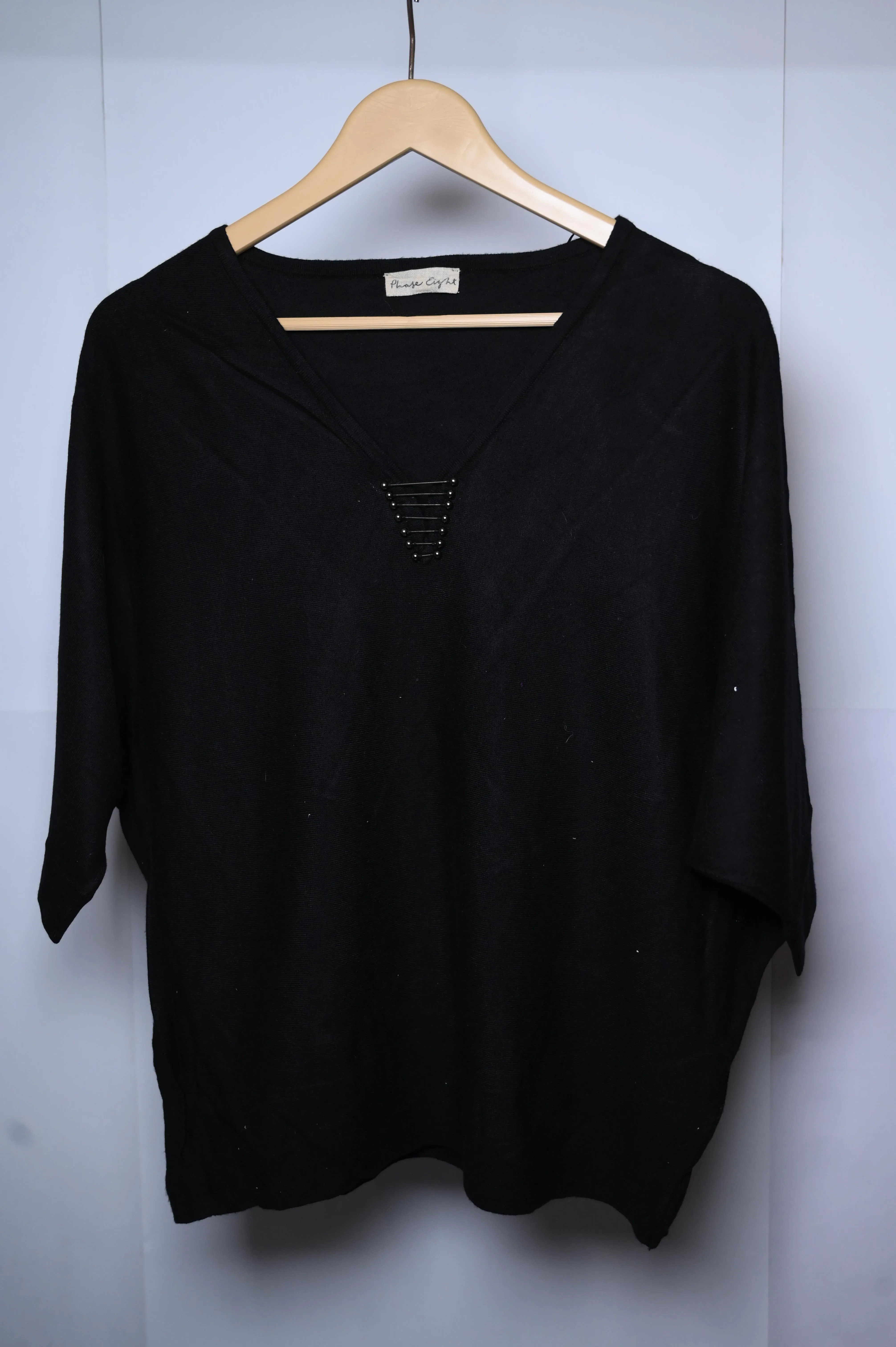 Phase Eight Black Winter Blouse