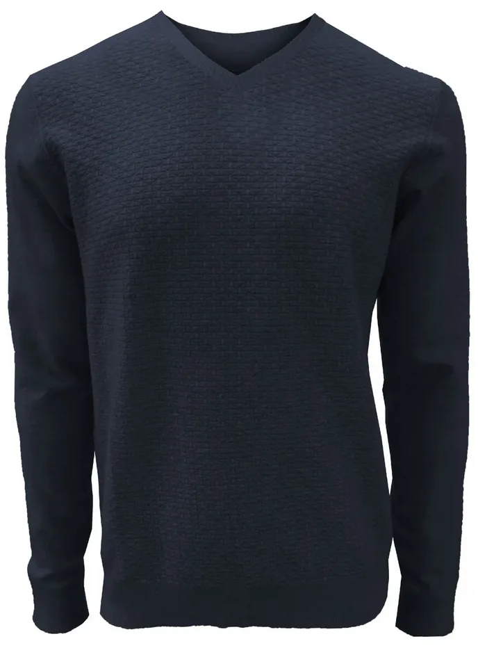 Point Zero Lemin V-Neck Sweater | Navy