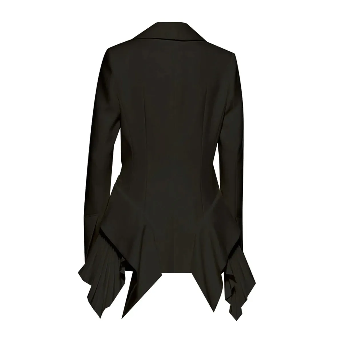 Pre Order:  Spliced Notched Collar Blazer