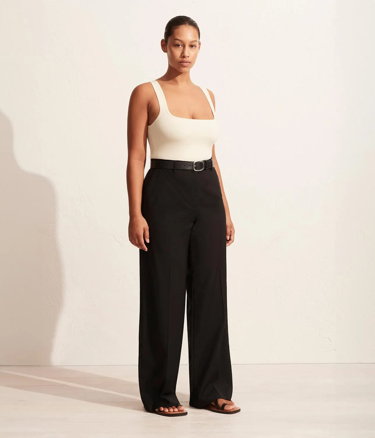 RELAXED TAILORED TROUSER BLACK