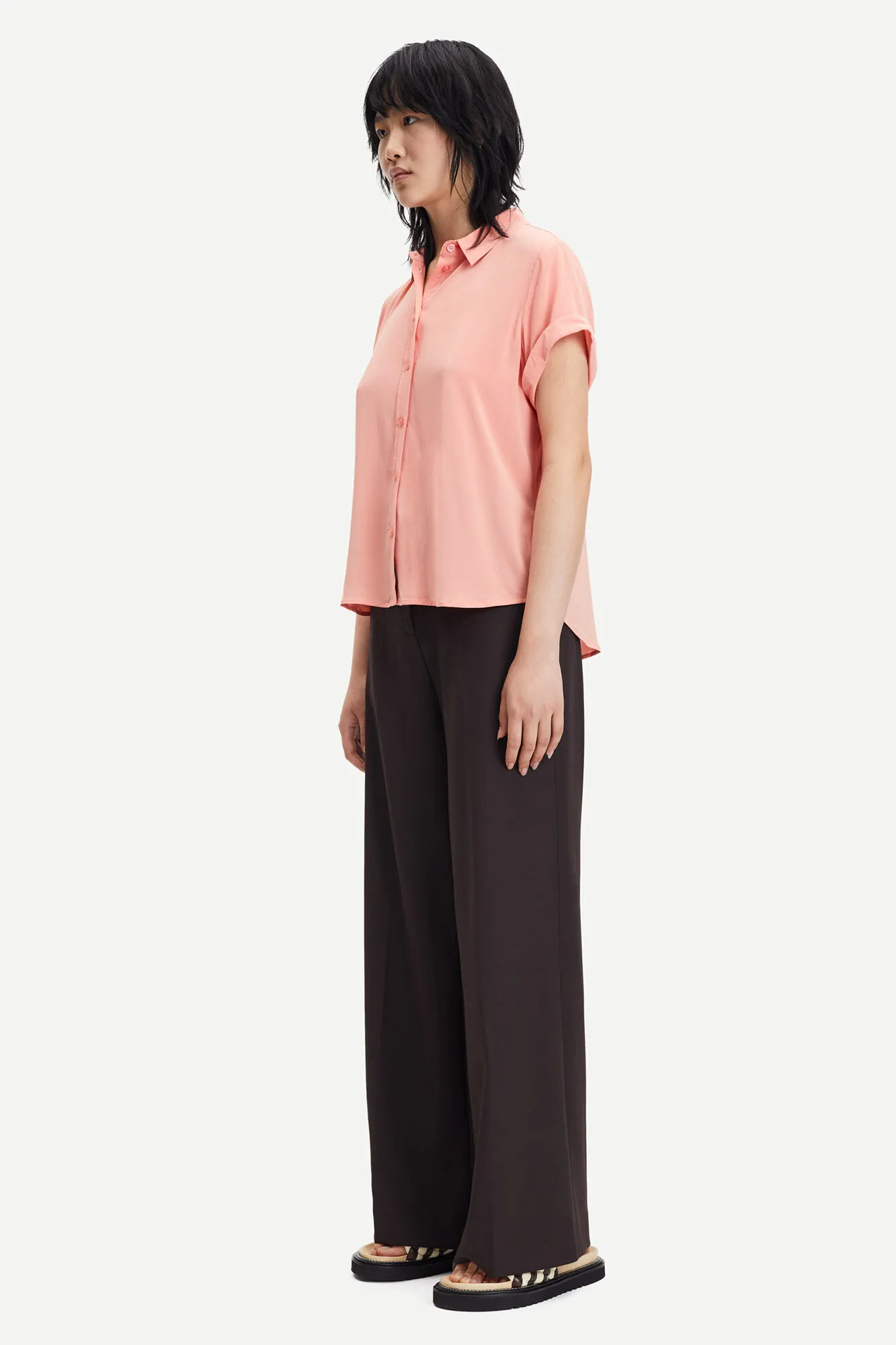 Samsoe Samsoe Majan Shirt, Coral Haze