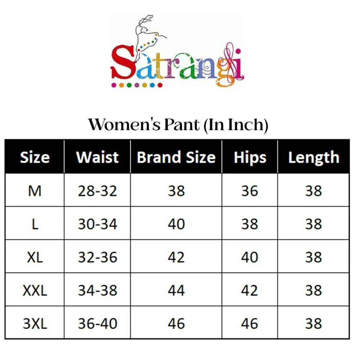 Satrangi Women's Rani Viscose Ribbed Lycra Trouser