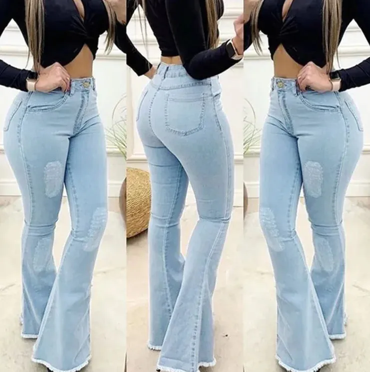 Sexy Slim Flared Trousers