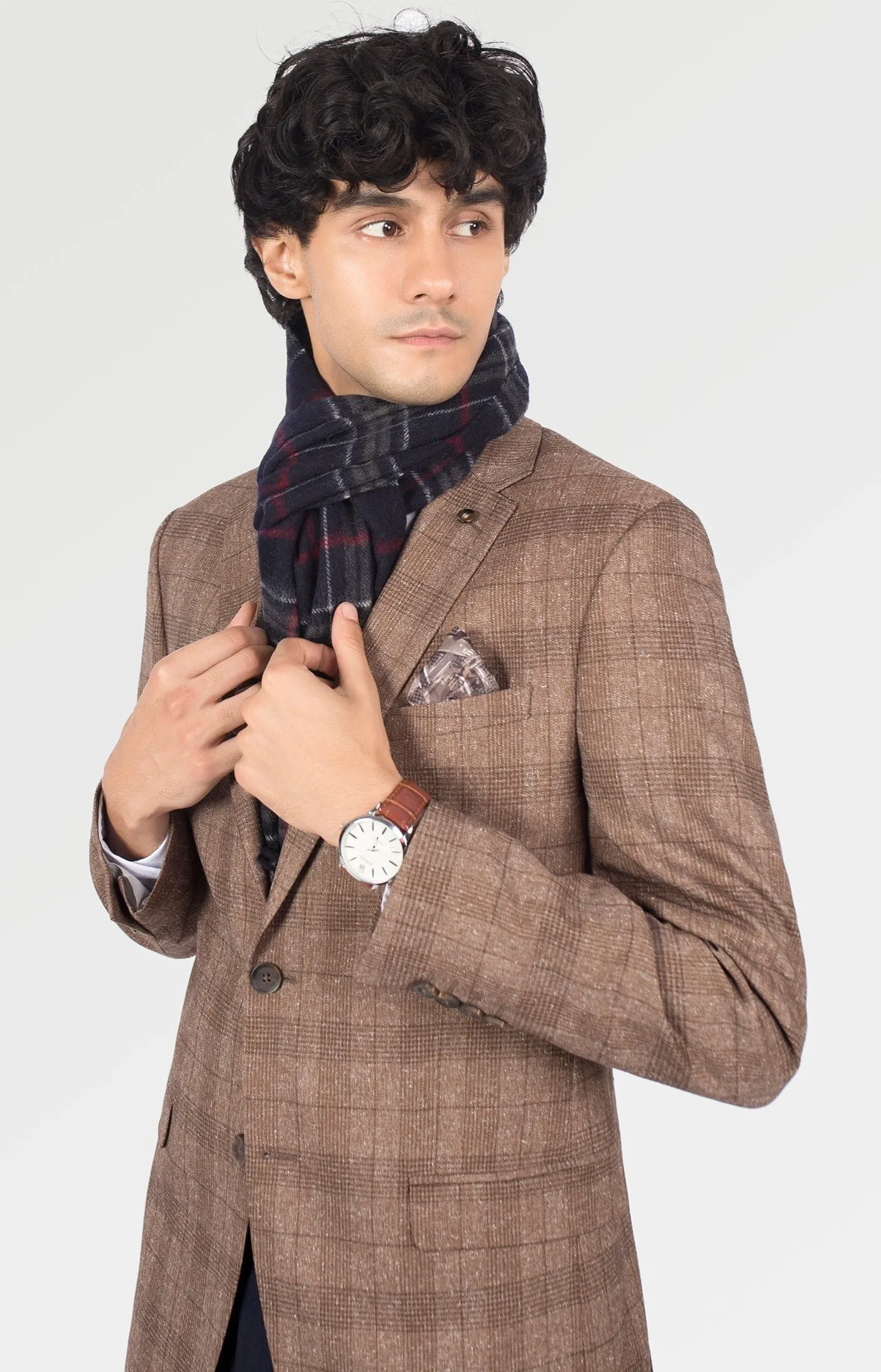 Sharp Textured Slub Plaid