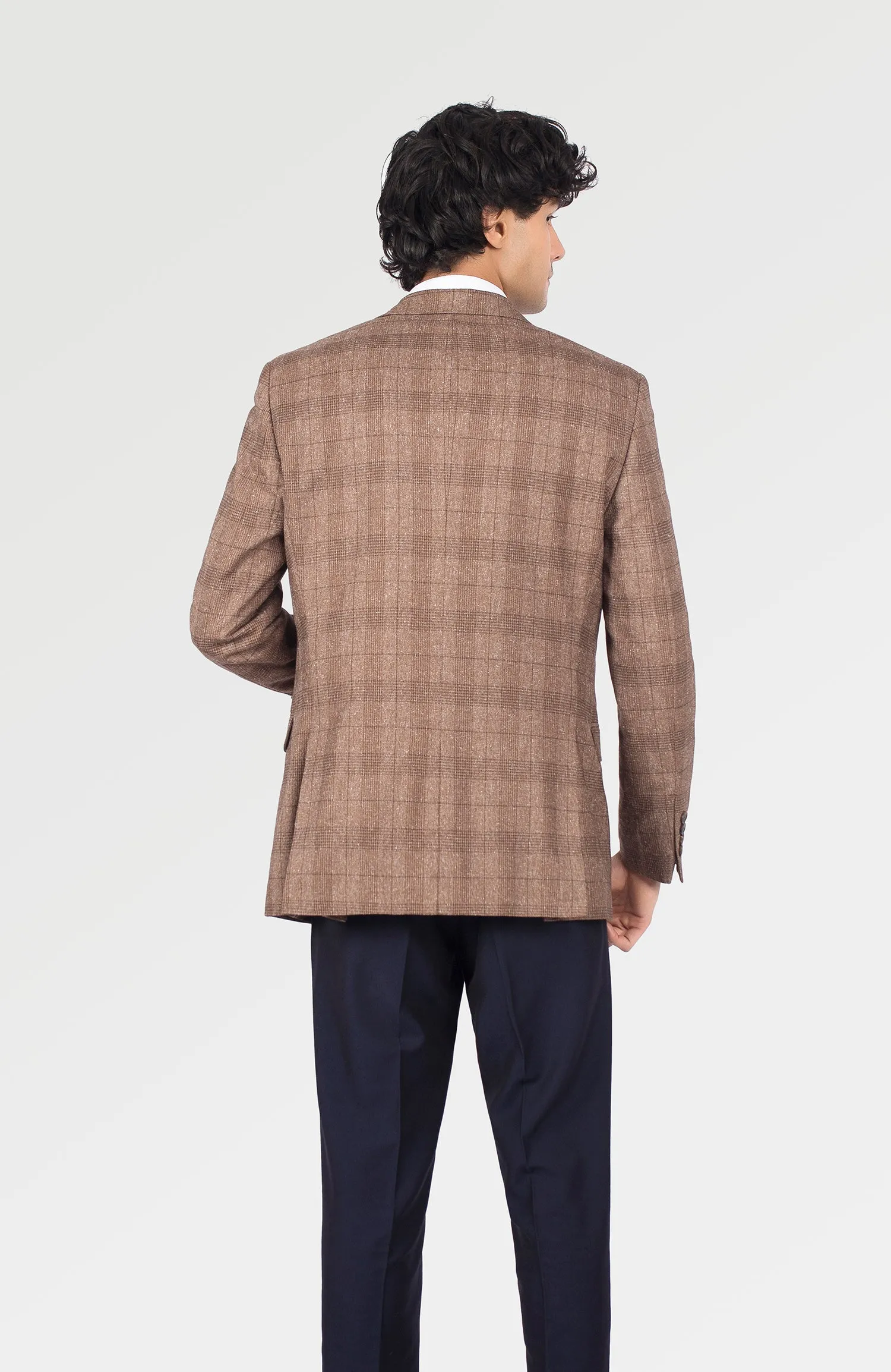 Sharp Textured Slub Plaid