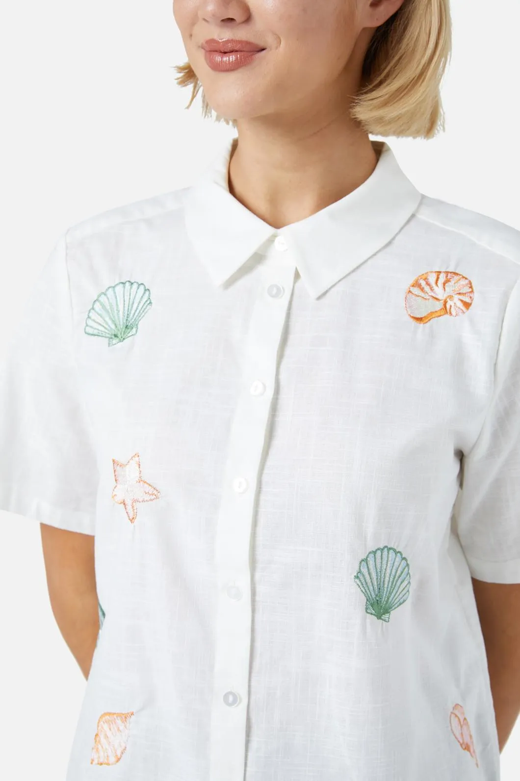 Shells Embroidered Shirt