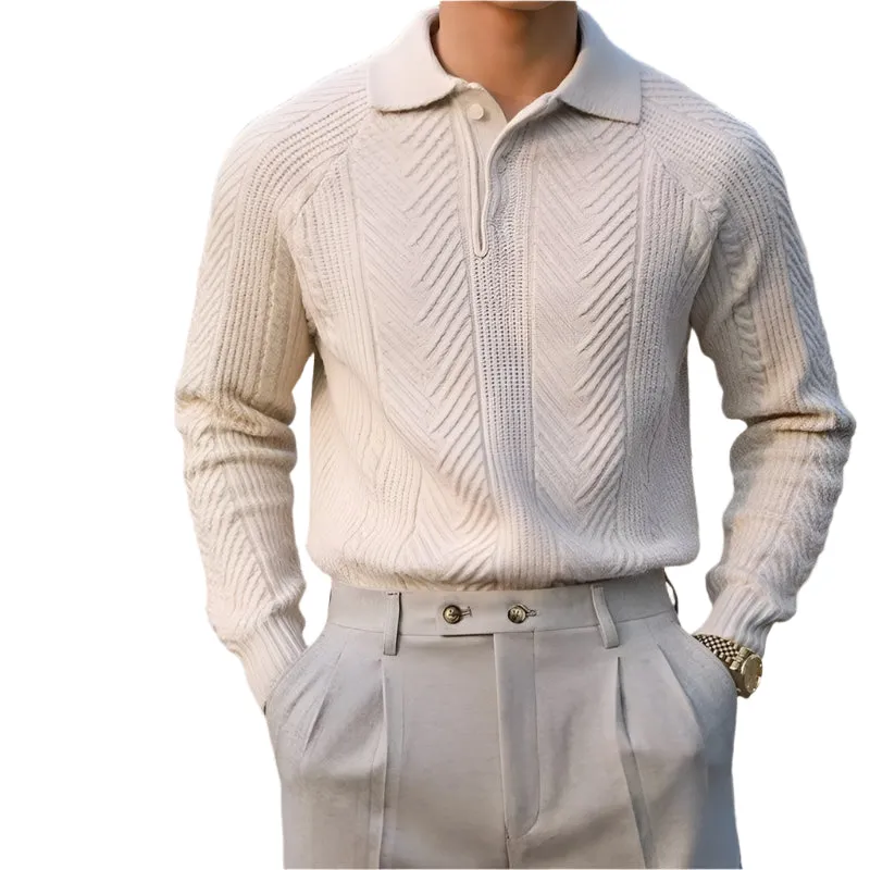 Slim-Fit Polyester Sweaters For Men