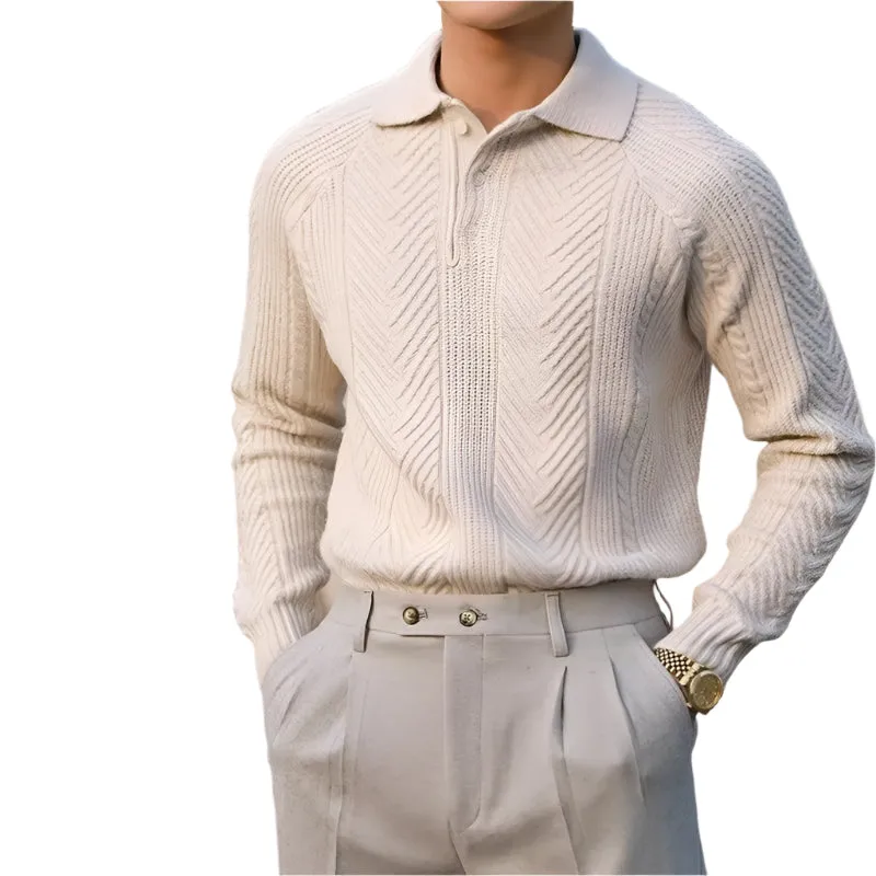 Slim-Fit Polyester Sweaters For Men