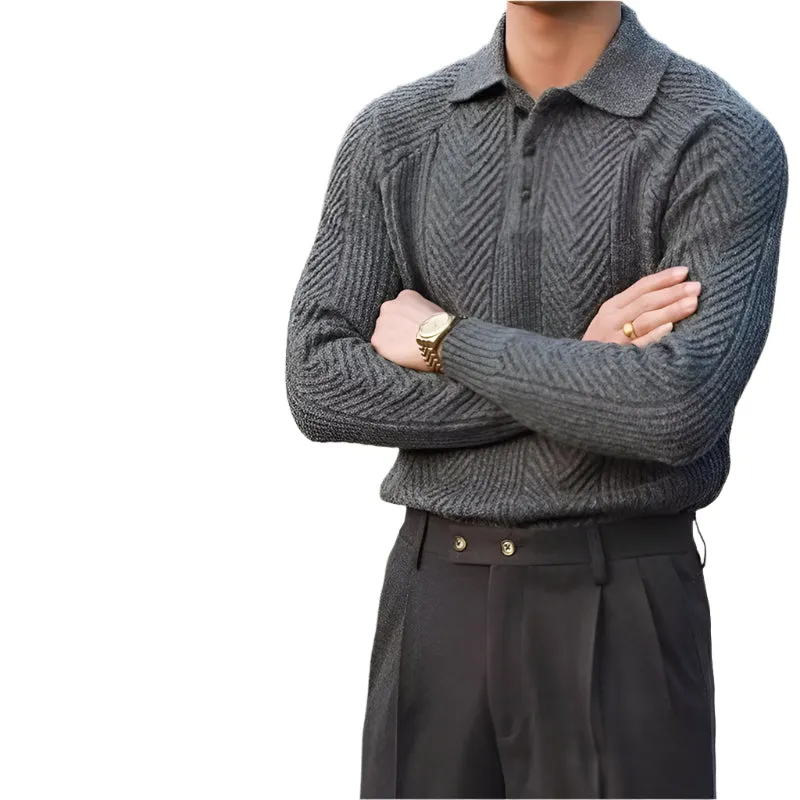 Slim-Fit Polyester Sweaters For Men