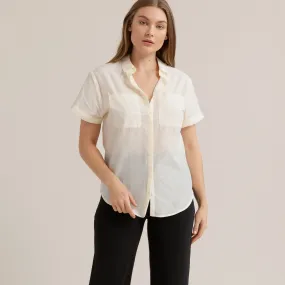 Sophia Cotton Button-Down Blouse