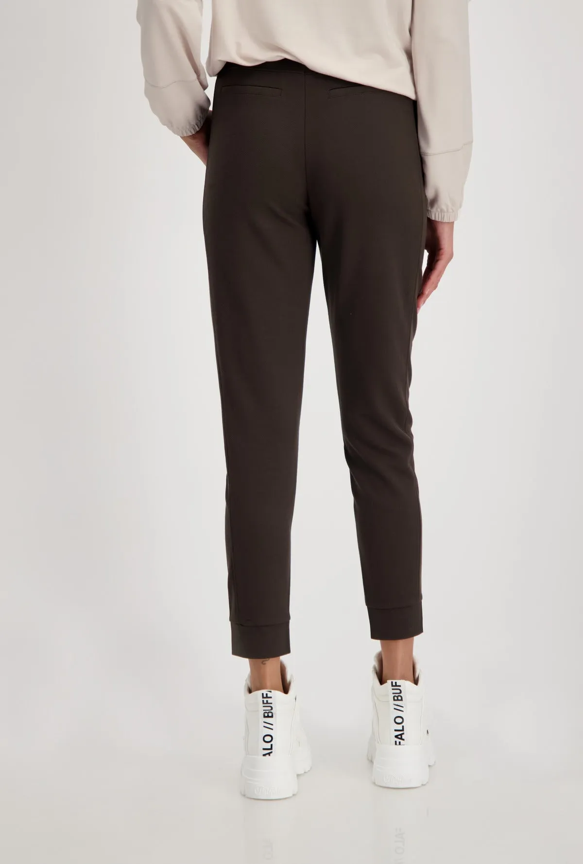 Structured Jersey Rib Jogger Pant