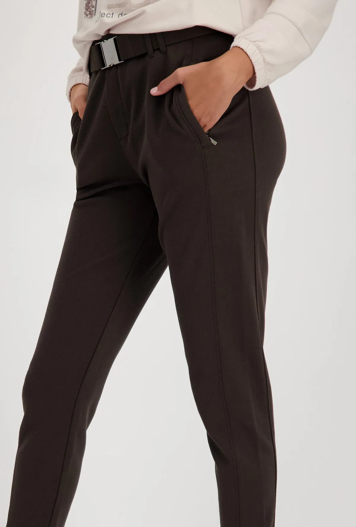 Structured Jersey Rib Jogger Pant