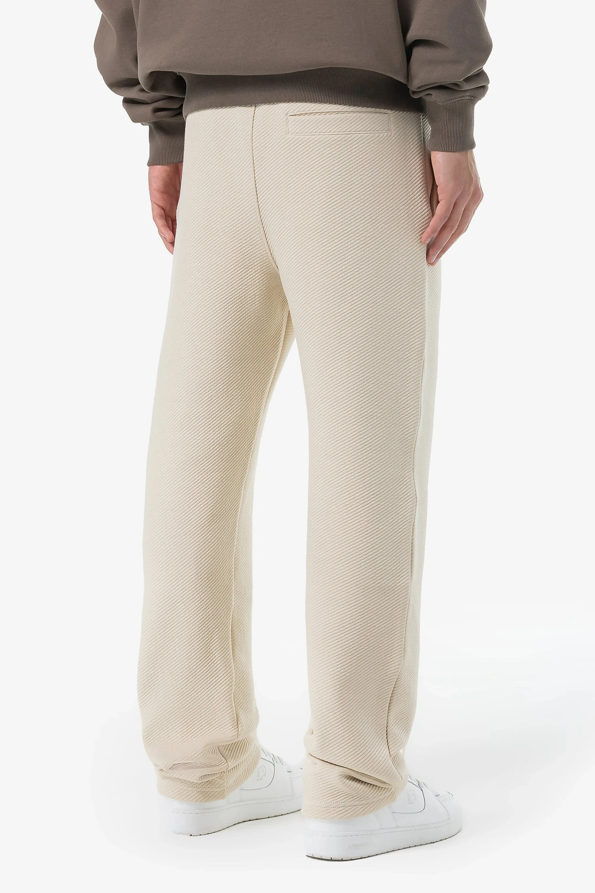 Veal Wide Structured Pants Light Beige