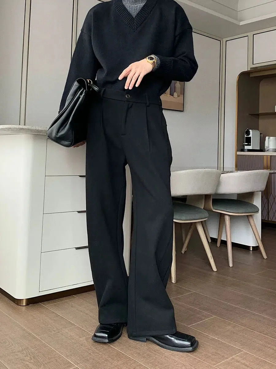 Wide-Leg Pants with Tailored Fit