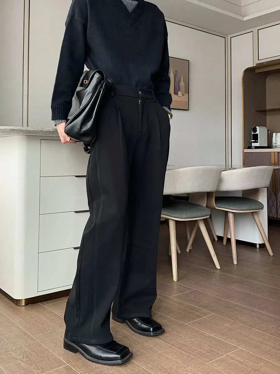 Wide-Leg Pants with Tailored Fit