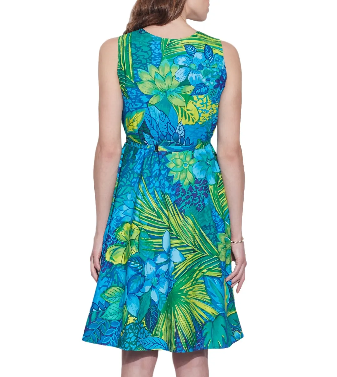 Women's Apparel Cotton Printed Dress,Machine Washable,W-CPD38-1624, Size-38 Inch