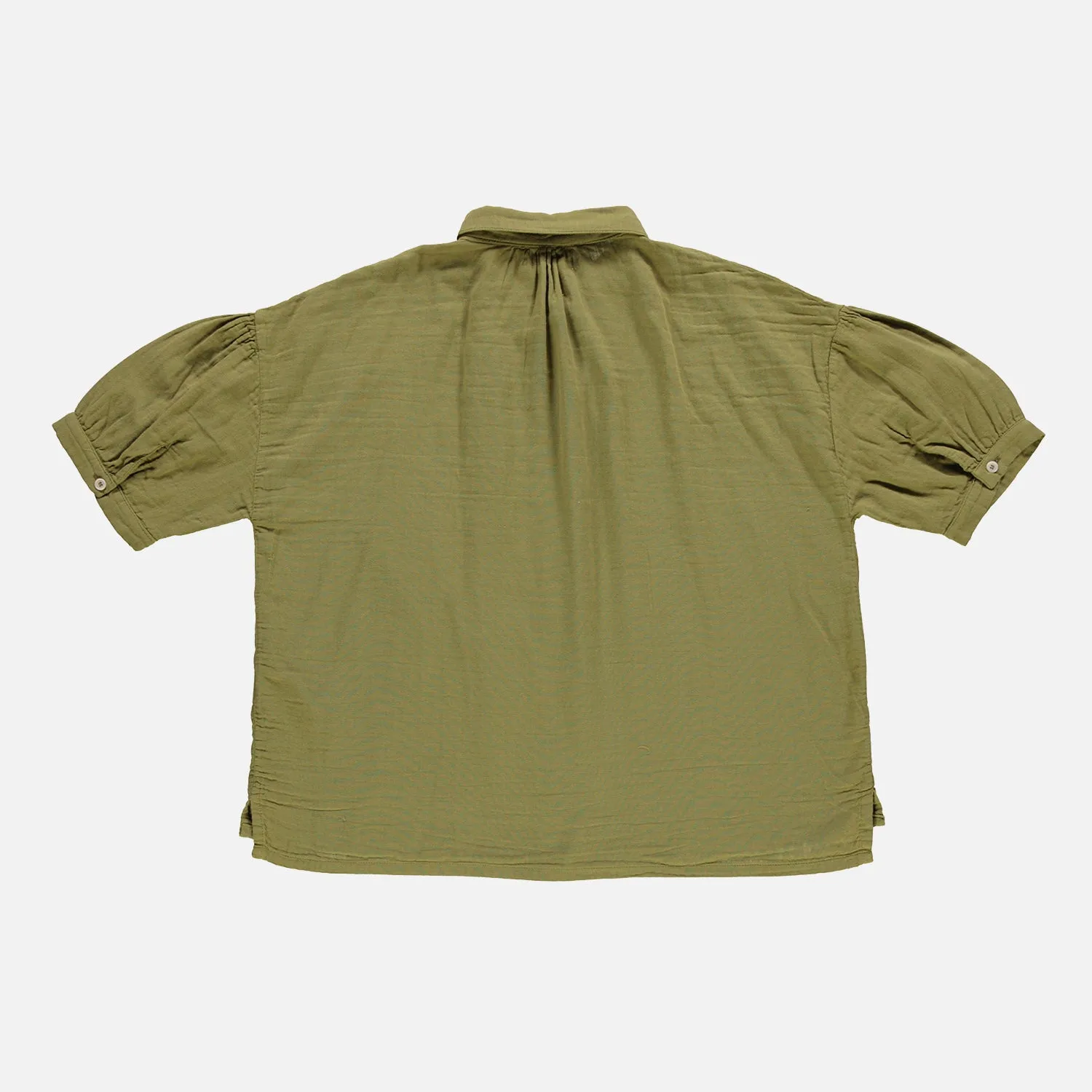 Womens Cotton Neotine Blouse - Green Moss