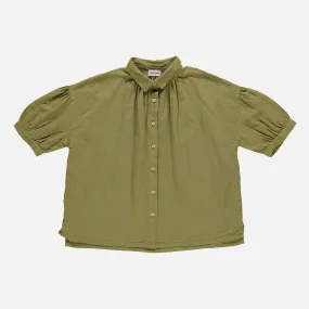 Womens Cotton Neotine Blouse - Green Moss