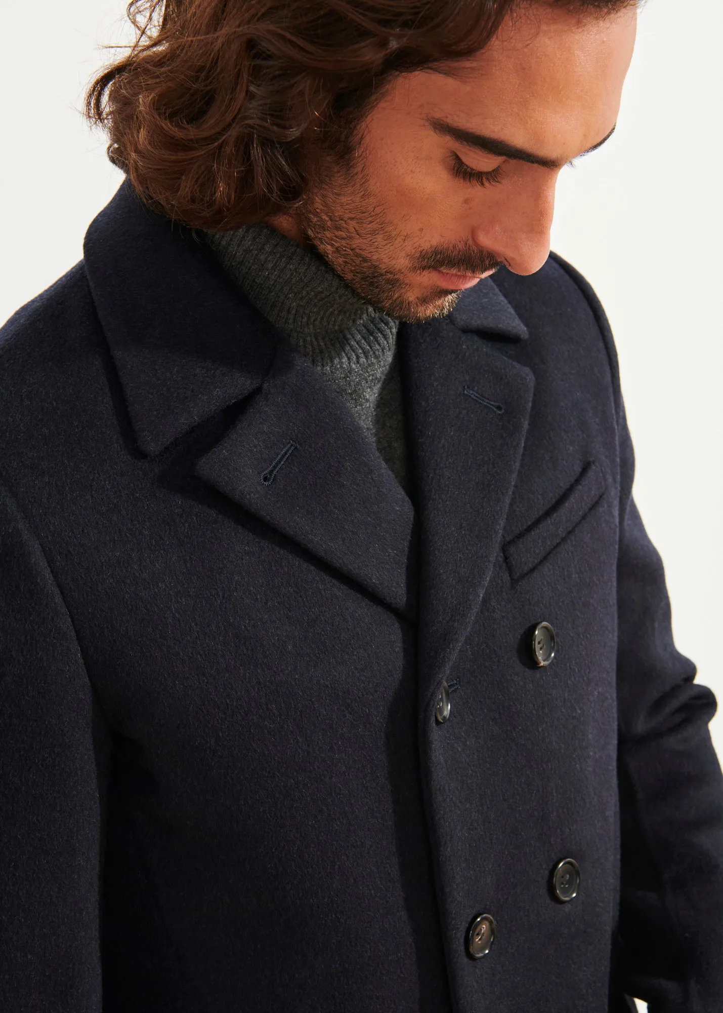 Wool Cashmere Peacoat