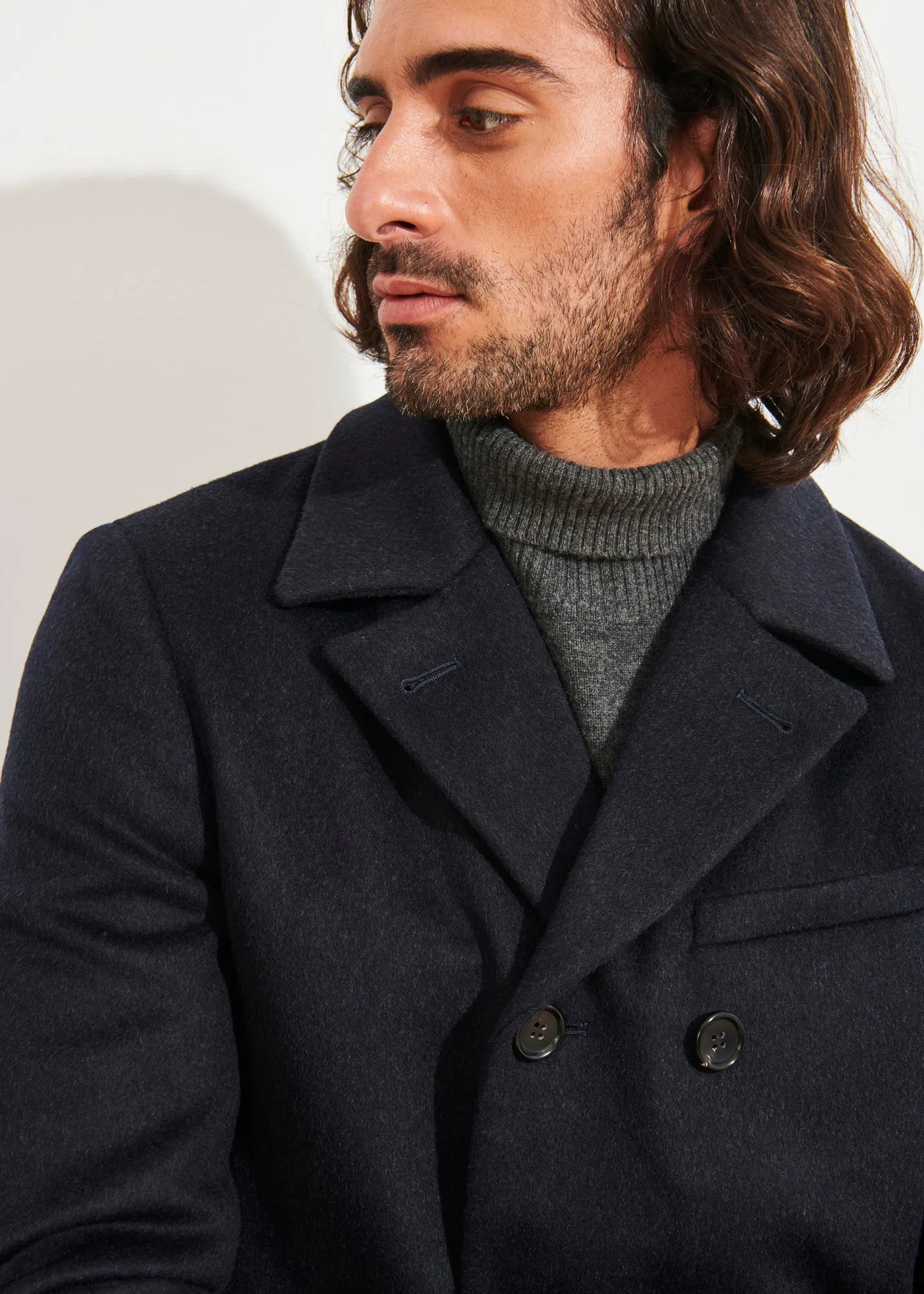 Wool Cashmere Peacoat