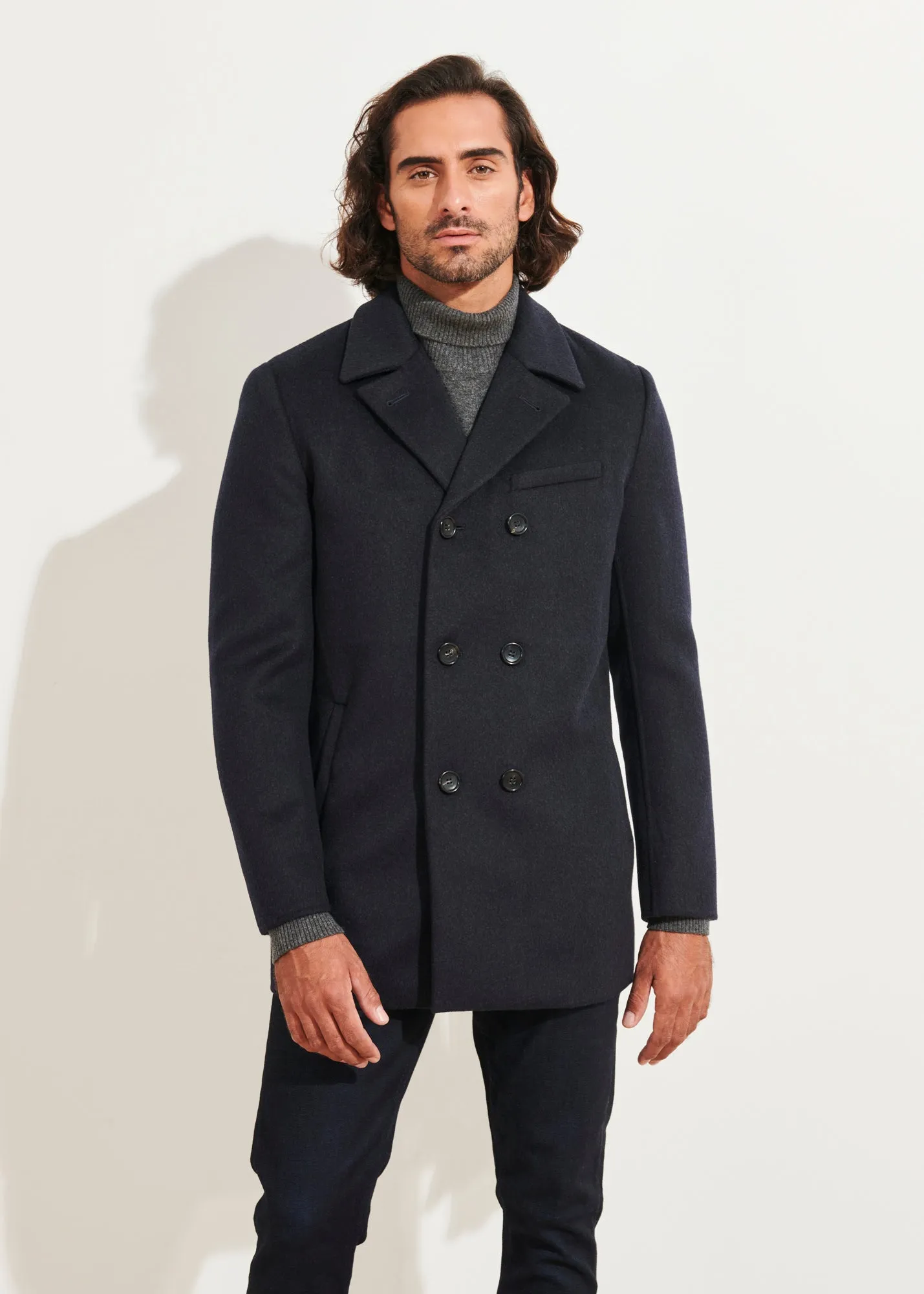 Wool Cashmere Peacoat