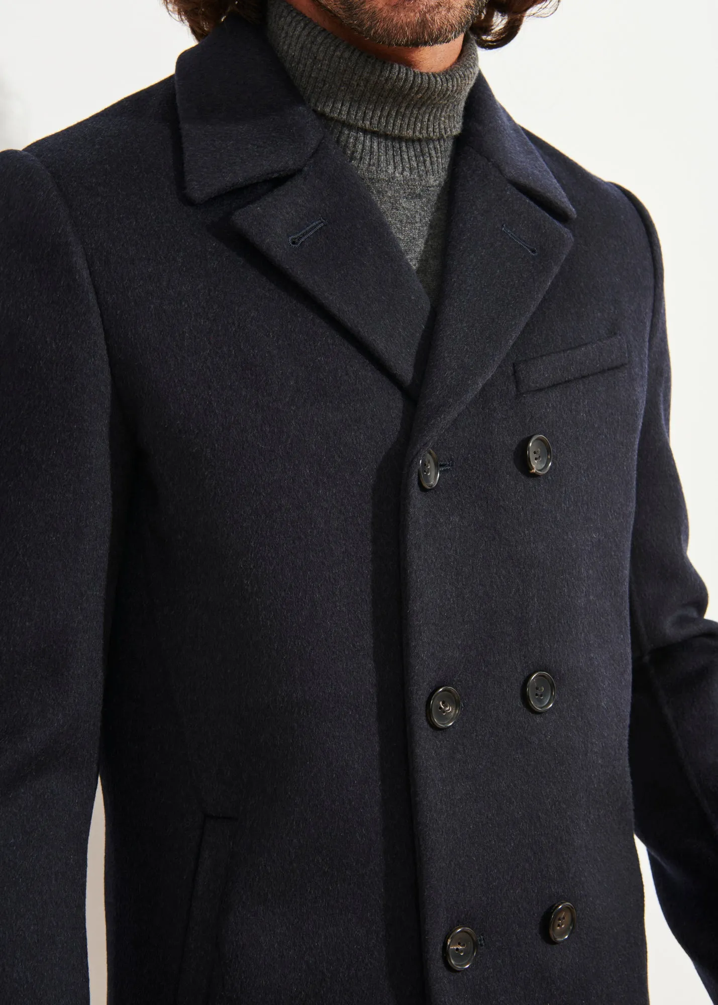 Wool Cashmere Peacoat