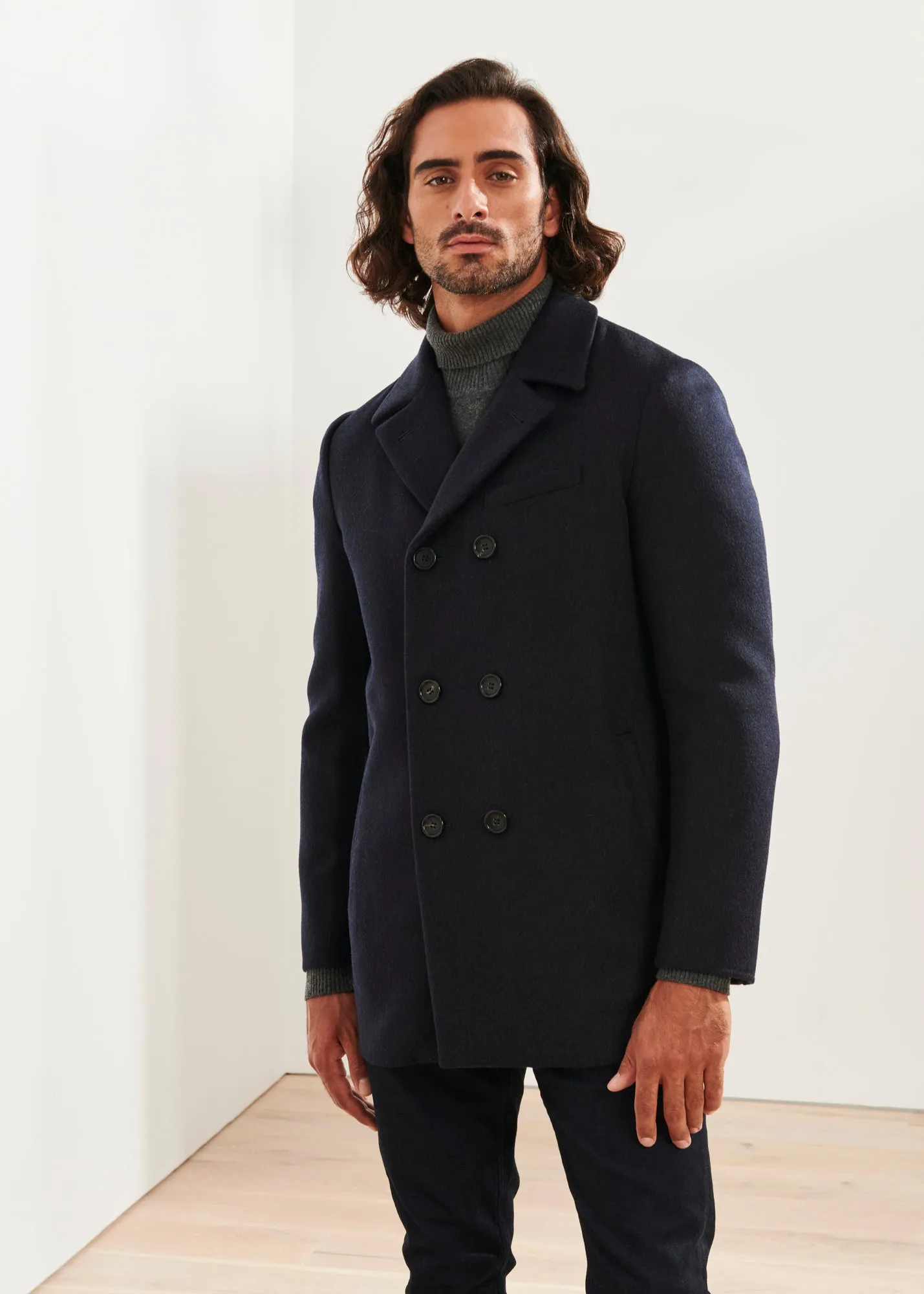 Wool Cashmere Peacoat